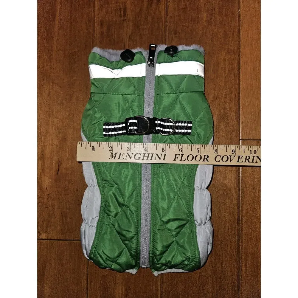 NWOT! Lelepet Warm Dog Winter Coat Cold Weather Coats Windproof Green Small
